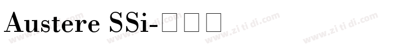 Austere SSi字体转换